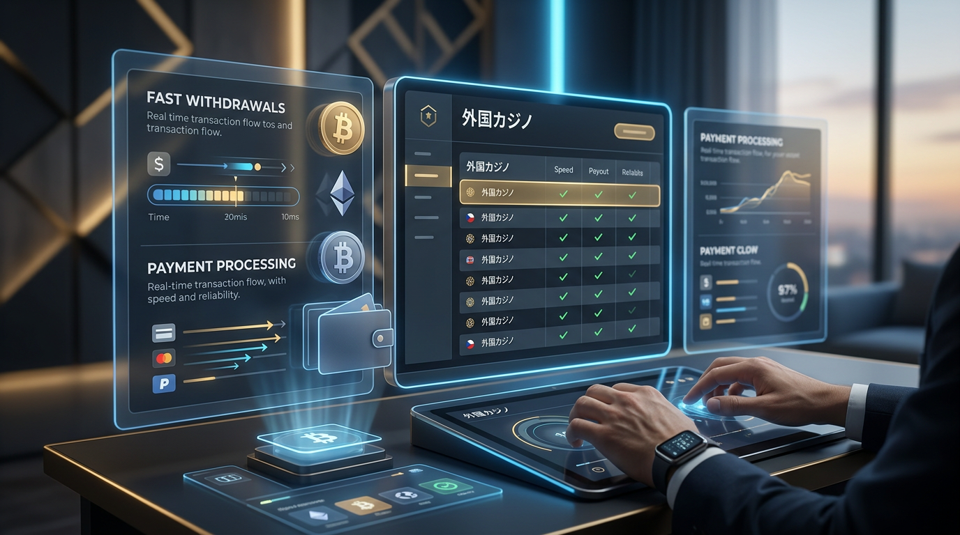 Futuristické rozhraní mezinárodního online kasina pro rok 2026 s kryptoměnami a prémiovými sloty